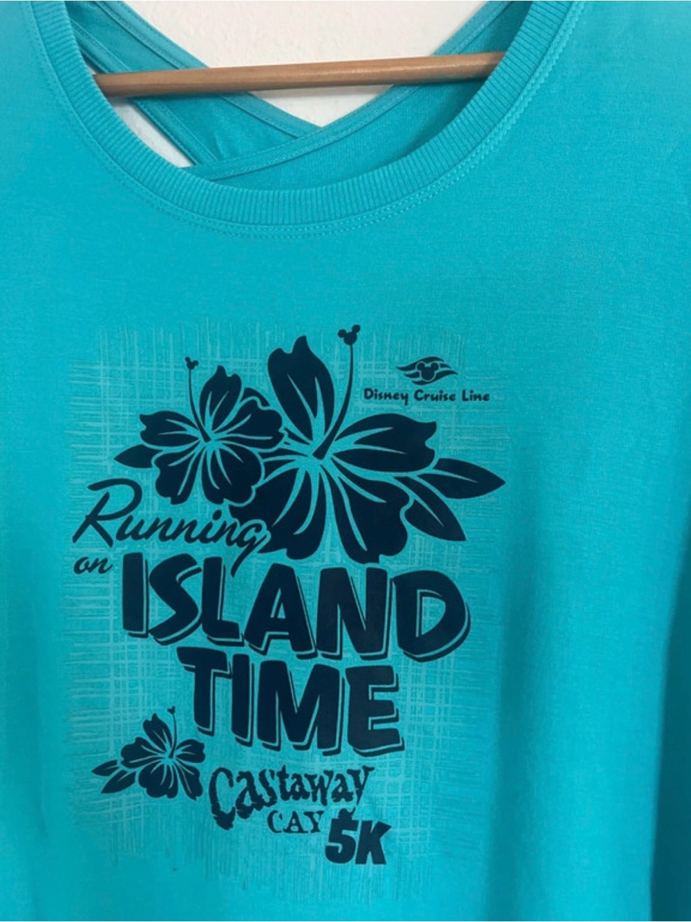 Disney Cruise Line Castaway Cay Blue Long Sleeve T-Shirt - Picture 2 of 4